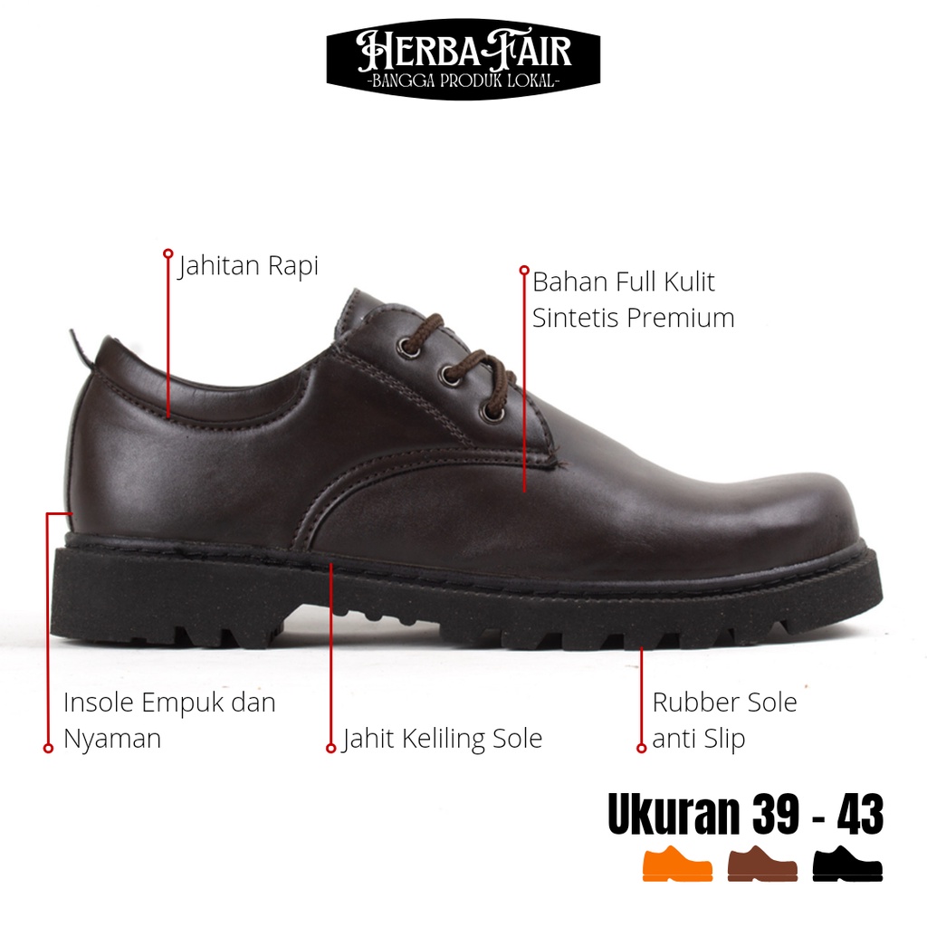 Sepatu Pria Sepatu Boots Pendek Pria Titanium | Sepatu Boots Pria | Low Boots | Sepatu Kulit Pria