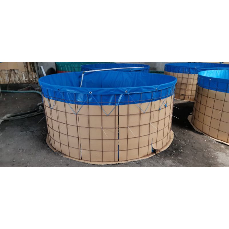 Terpal Kolam Bulat D3 T1 FULL NETT dan D3 T1,20 FULL NETT/ Terpal kolam ikan/Terpal bulat/Terpal orc