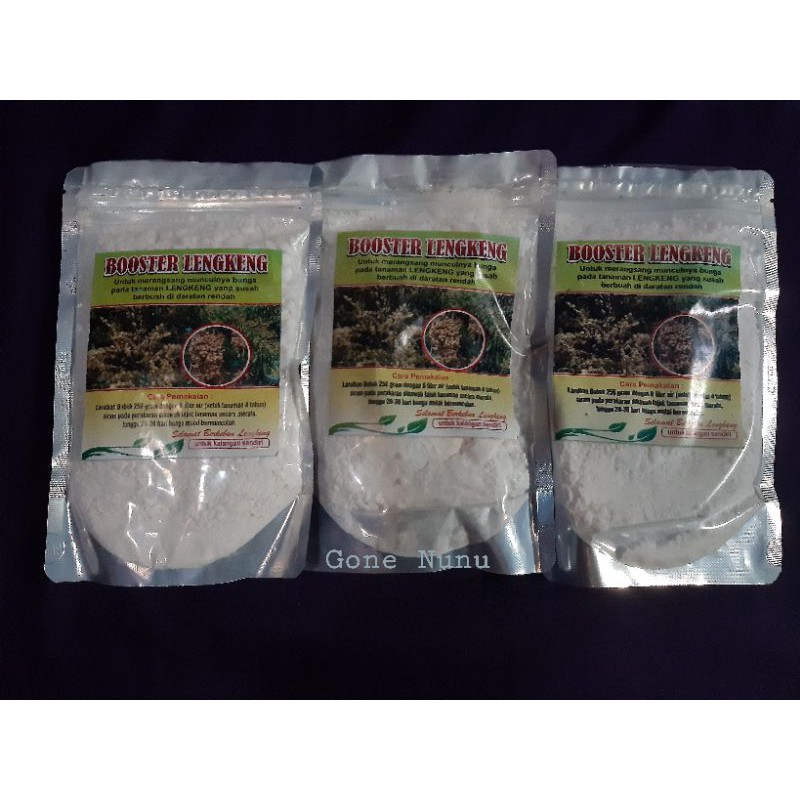 Booster Kelengkeng KCLO3( Pupuk perangsang untuk buah ) Promo beli 3 hanya 110k (1 bungkus 250 gram)