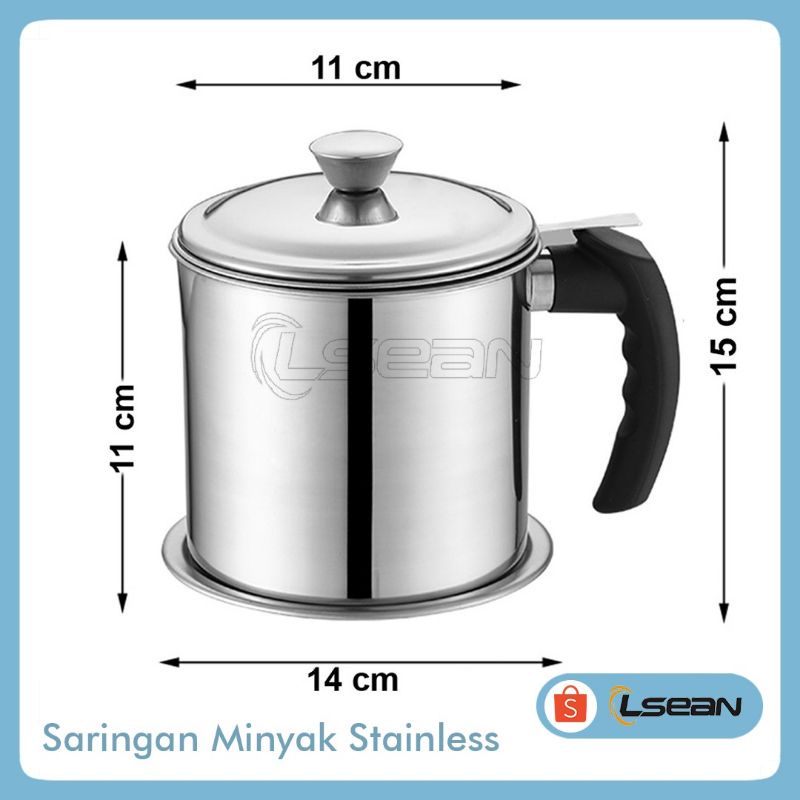 OIL POT STAINLESS STEEL| WADAH SARINGAN MINYAK TEMPAT SARINGAN MINYAK