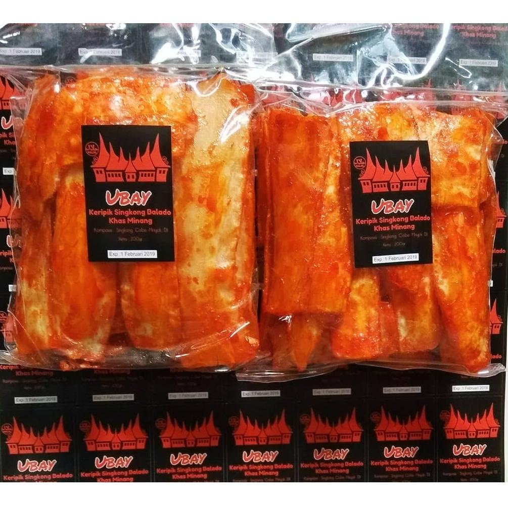 

[KODE V7227] Keripik Kripik Singkong Balado Ubay Sanjay Sanjai Sinjai Sinjay Minang Padang Pedas Ker