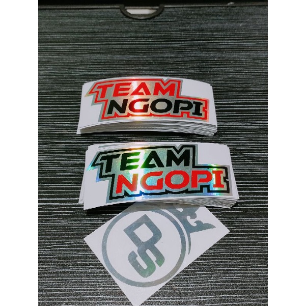 stiker cutting team ngopi