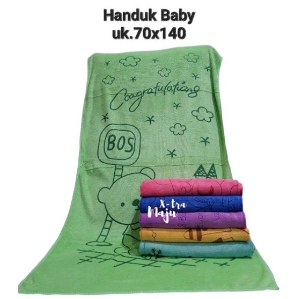 Handuk Baby Uk.70x140cm Print Lembut Halus Bagus Handuk Murah - GROSIR