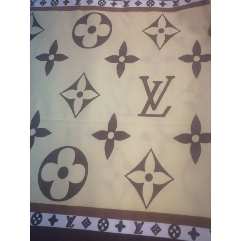 BAHAN KAIN TERLARIS KATUN MIKROTEX MOTIF LV UTK SPREI GORDEN BEDCOVER PER 0,5M DAN 1M