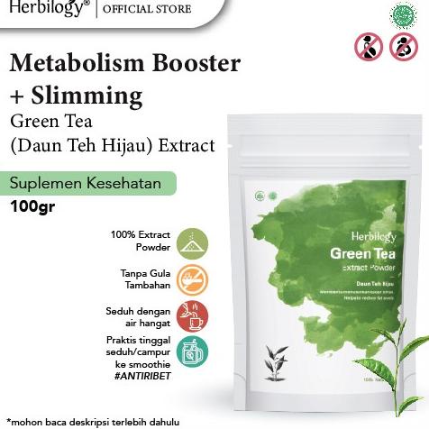 

[ COD ] Herbilogy Green tea Extract Powder 100g TERBAIK Kode 1307