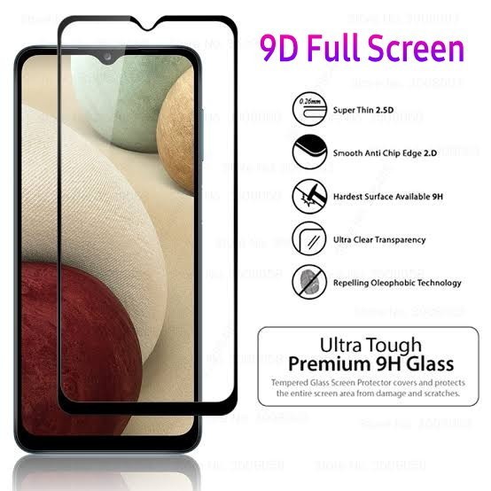 TEMPERED GLASS 9D SAMSUNG A12 - M01 - M01 - M01 CORE FULL LEM COVER