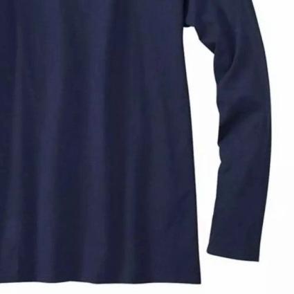 ➸ Kaos Polos Pria/Wanita 24's Lengan Panjang - Navy Biru Dongker - Navy Dongker, M ✵