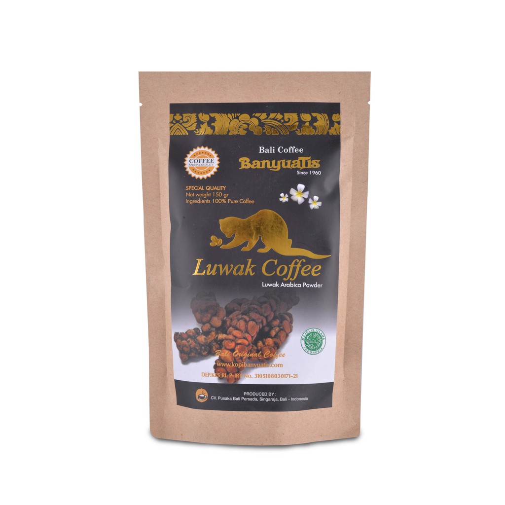 BALICIHUI Kopi Bali Banyuatis Luwak Arabica Powder 50 gr Kopi Arabica Luwak Murni