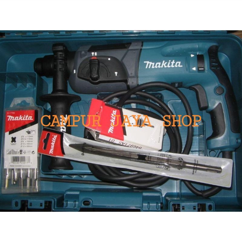 Mesin Bor Rotary Hammer Makita HR2470/HR 2470X5/Bor Makita HR 2470 X5/Bor Listrik