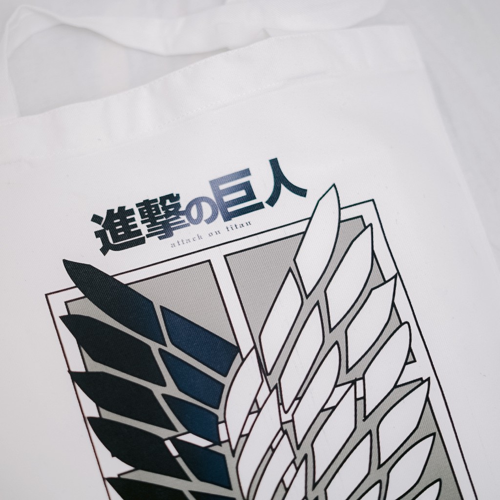 Galeri Otaku Totebag Kanvas Resleting Anime Attack On Titan Logo Sublime -  Kanvas Premium Grade A