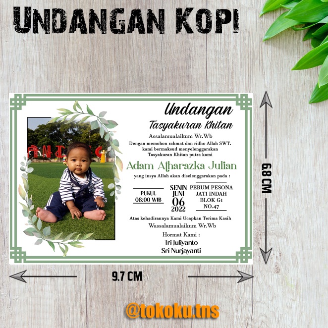 UNDANGAN MINI/UNDANGAN KOPI/UNDANGAN PERNIKAHAN/UNDANGAN KHITAN