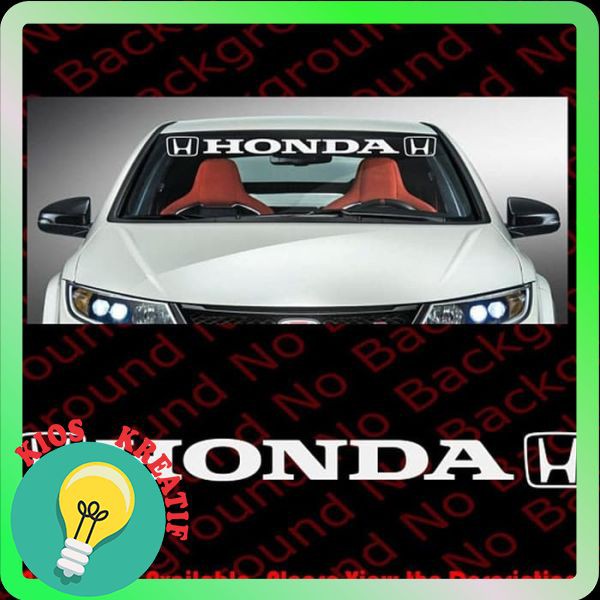 Terlaris sticker mobil windshield honda  custom text