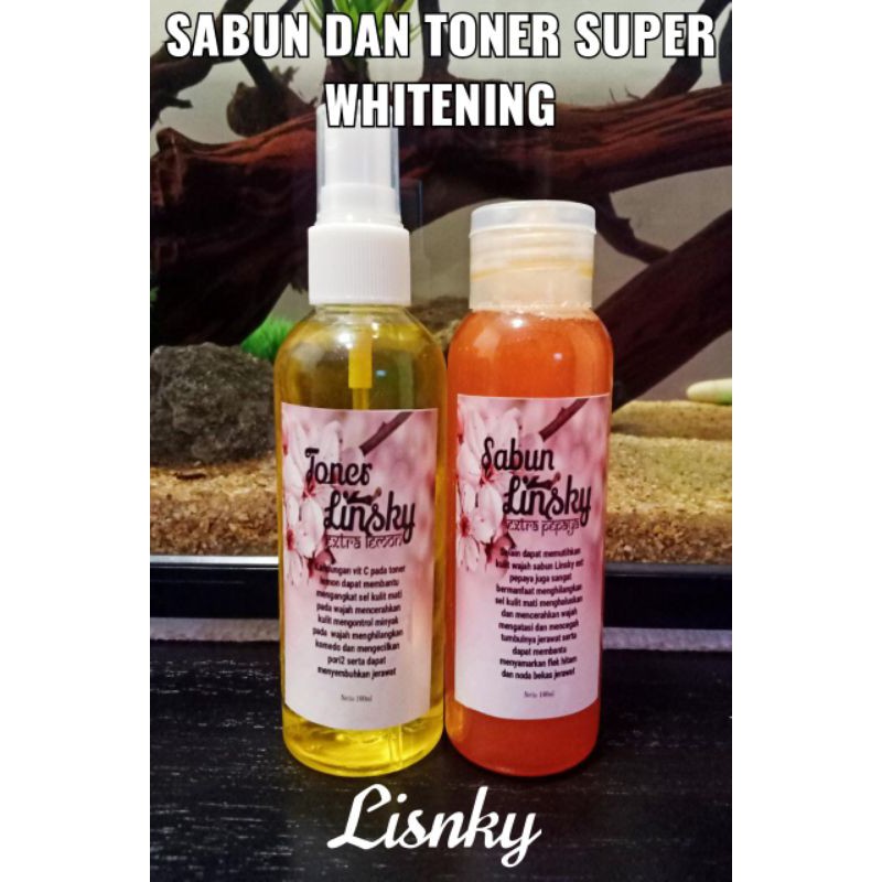 SABUN DAN TONER BENING LINSKY ORI 1000%