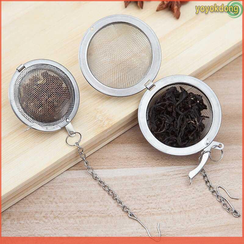 Grab Medan Filter Saringan Teh Reusable Tea Infuser Strainer JETTING  K520  Silver 50mm