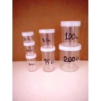 SAMPLE POT PLASTIK / POT URINE / POT SALEP SEMUA UKURAN @1 PCS