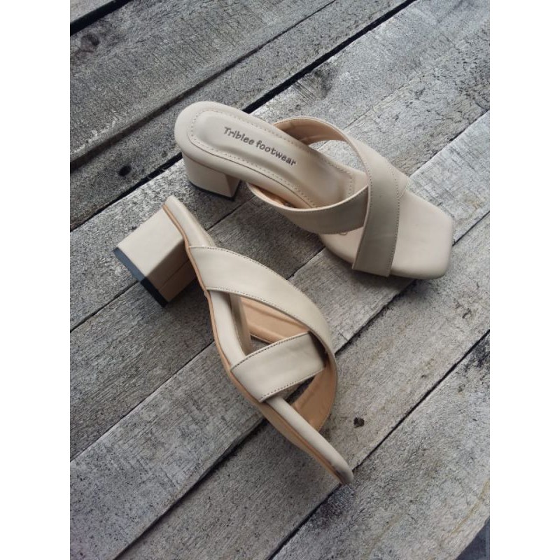 selop wanita triblee footwear hak tahu