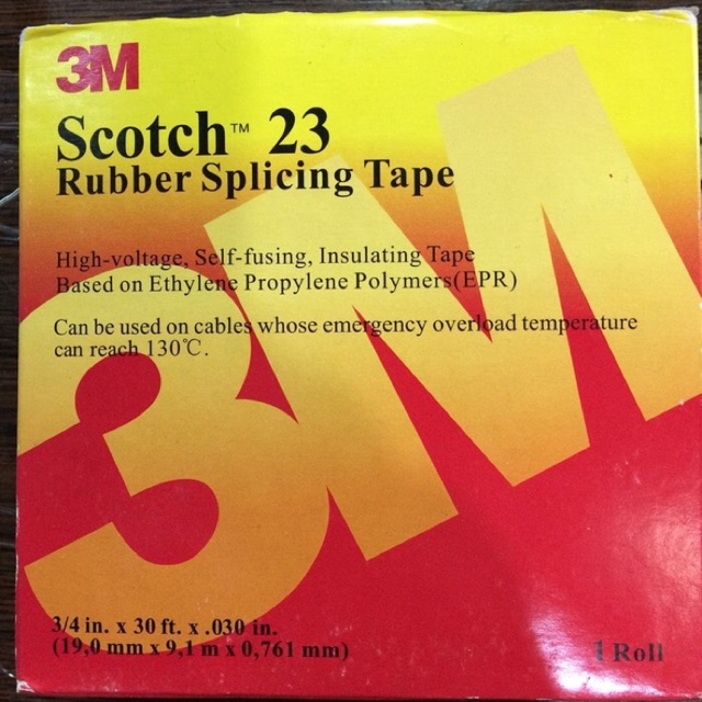Isolasi Karet Listrik Tape 3M Scotch 23