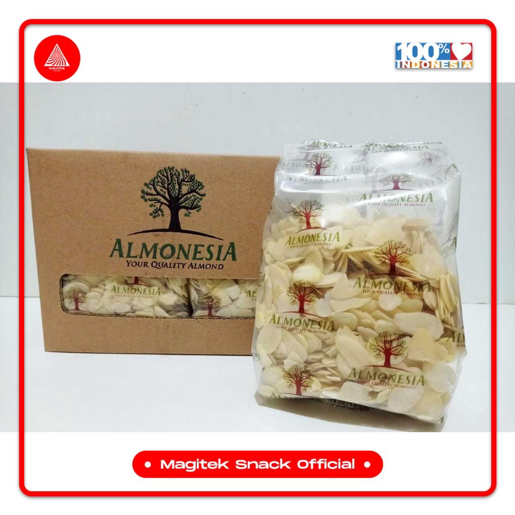 

[SNACK] Almond Slice Mentah Almonesia [1kg]