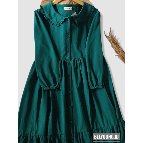 Safiya Dress Hijau Botol
