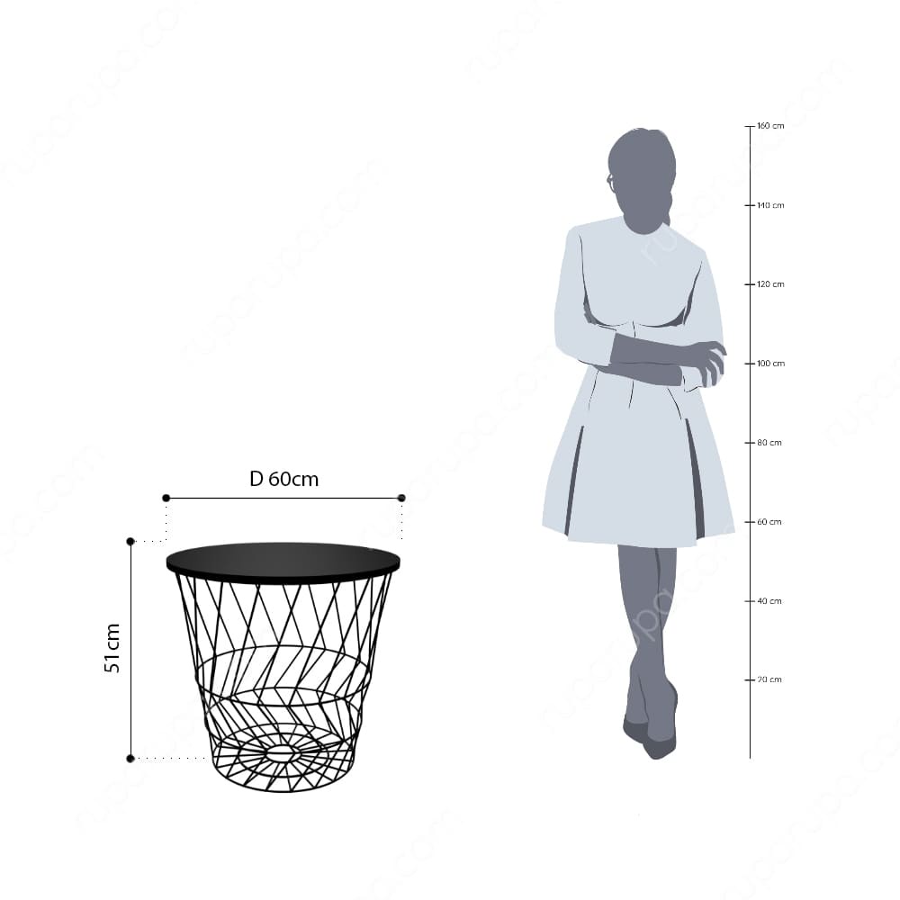 INFORMA - LETA MEJA TAMU MINIMALIS DENGAN PENYIMPANAN / LETA STORAGE TABLE COFFEE