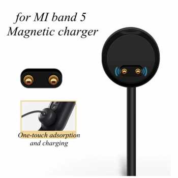 Kabel USB Charger Magnetic 2P Dock Watch Jam Xiaomi Mi Band 5 MiBand 6