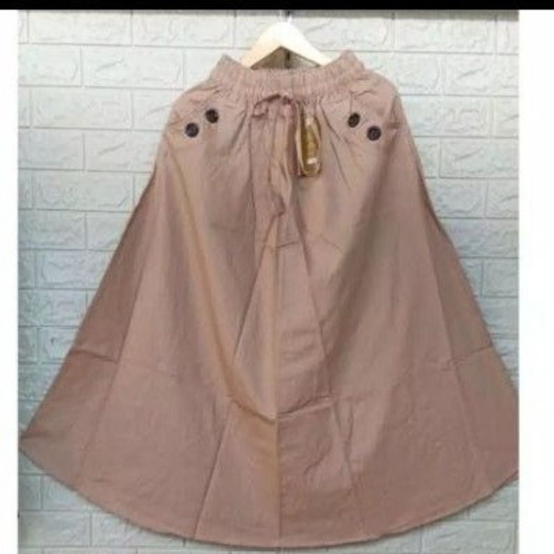 Rok Panjang Bahan Katun Cigaret Tebal 02