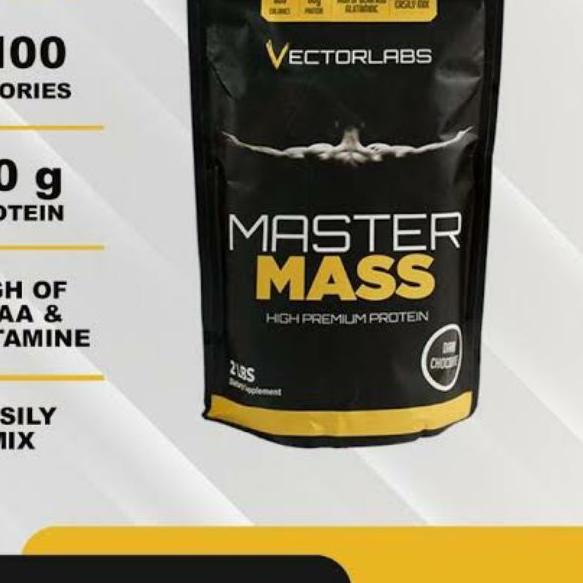 ℗ master mass 2 lbs weight gainer 2lbs master whey gainer MASTERMASS VECTORLABS ✷