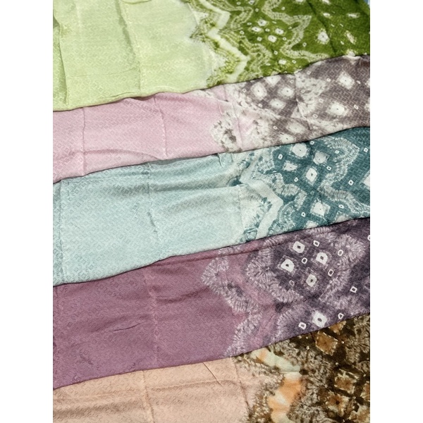 Kain Jumputan 7 Bintang Asli Khas Palembang (Hand Made & Semi Sutera)