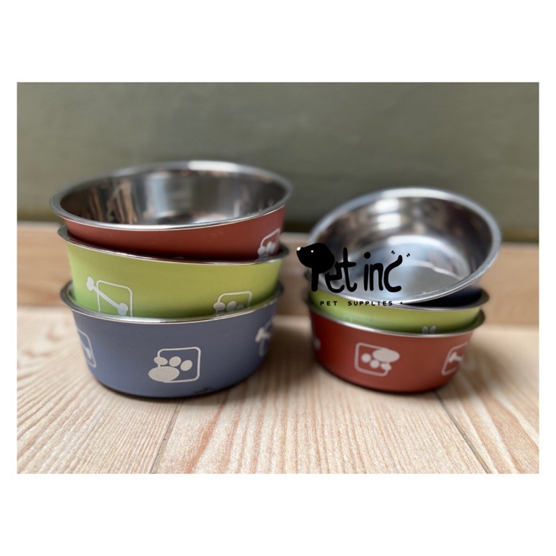 Poochs stainless bowl with anti skid