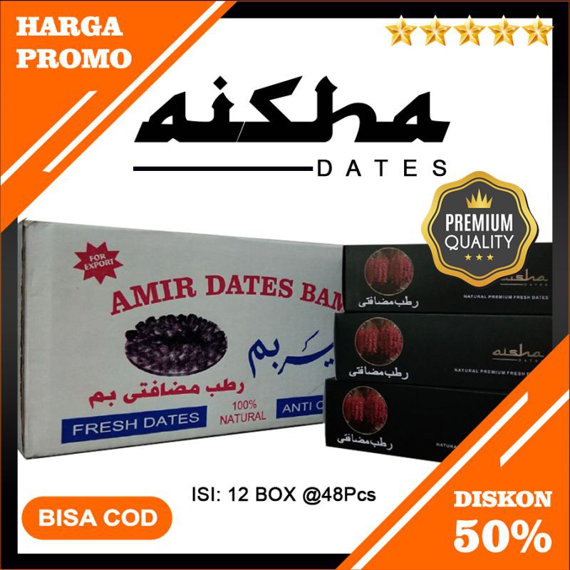 

DAVEGA - Kurma Amir Fresh Dates/Kurma Kholas Premium Taste | Kurma Aisha Dates