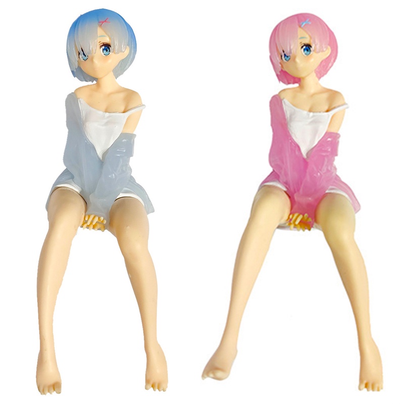 Mainan Action Figure Rem Re: Life In A Different World From Zero Piyama Perempuan Bahan PVC Ukuran 14cm