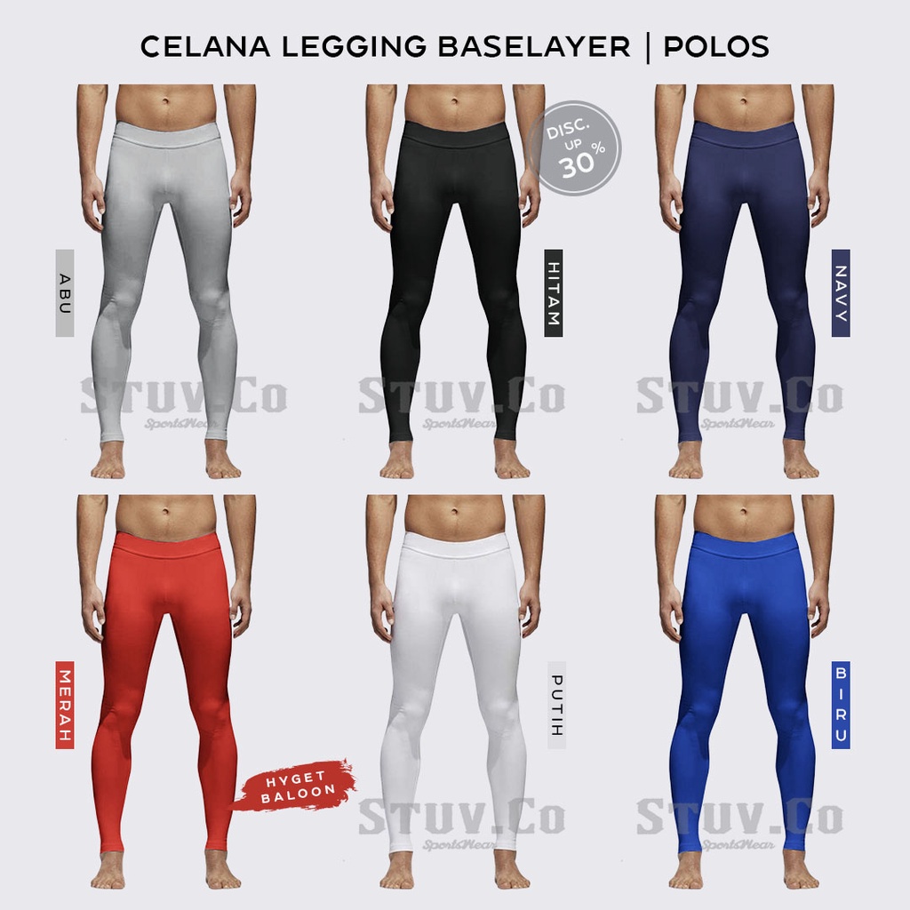 CELANA PANJANG BASELAYER LONGPANTS TRAINING GYM KIPER FUTSAL JOGGING BADMINTON VOLI SEPEDA DALEMAN