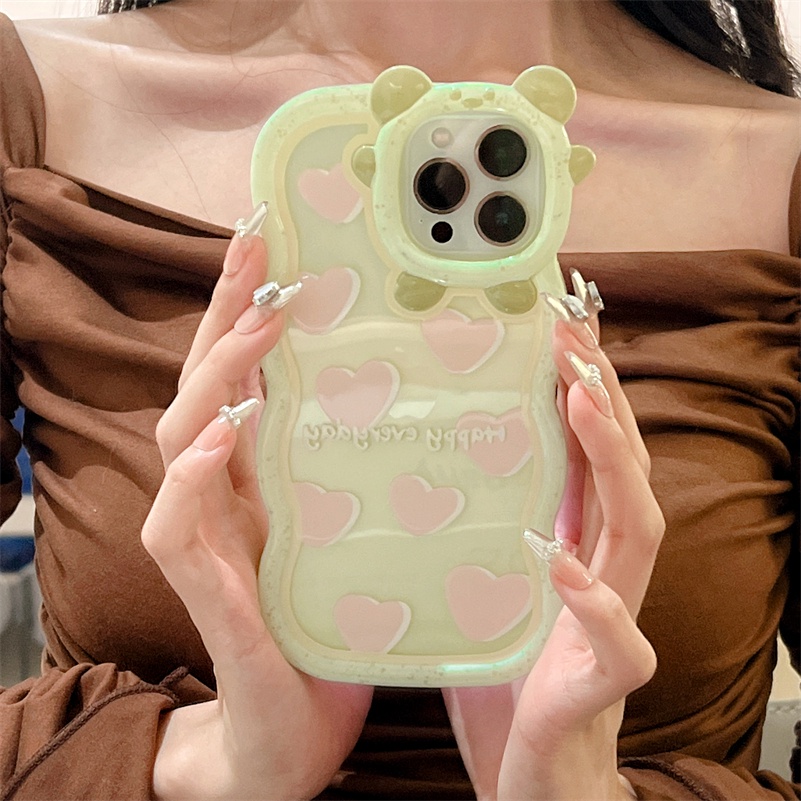 Soft Case TPU Transparan Motif Sapi / Hati Untuk iPhone 13 12 11 Pro Max X Xr Xs Max