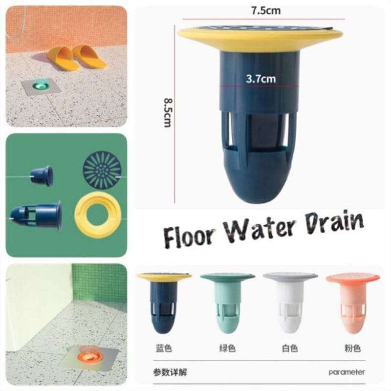 Saringan Wastafel Lantai Kamar Mandi Drainase Silikon Floor Drain Filter Saluran Pembuangan Air Anti Bau Anti Kecoak