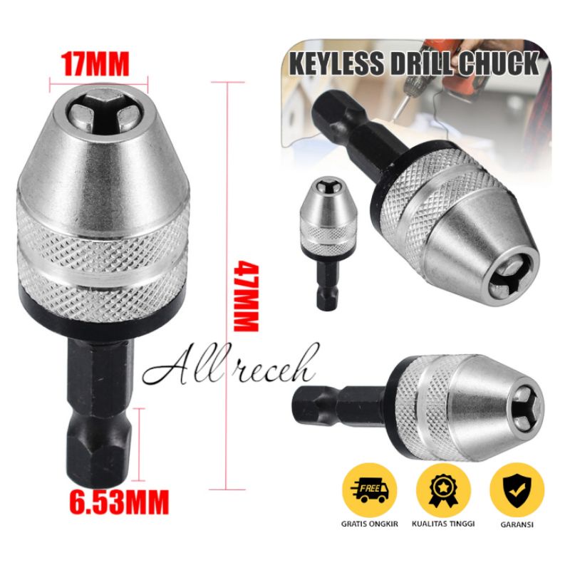 kepala bor mini untuk mata bor micro 0.3mm - 6.5mm/drill chuck/kepala bor mini/pala bor diy