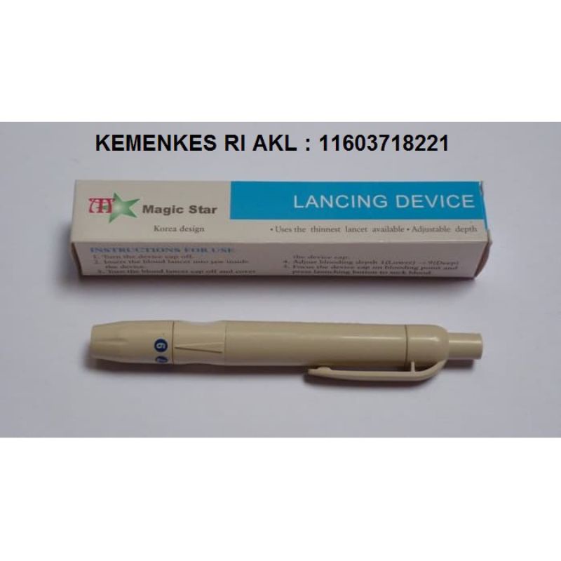 Pen Bekam - Lancing Device Magic Star / Pen Ambil Darah