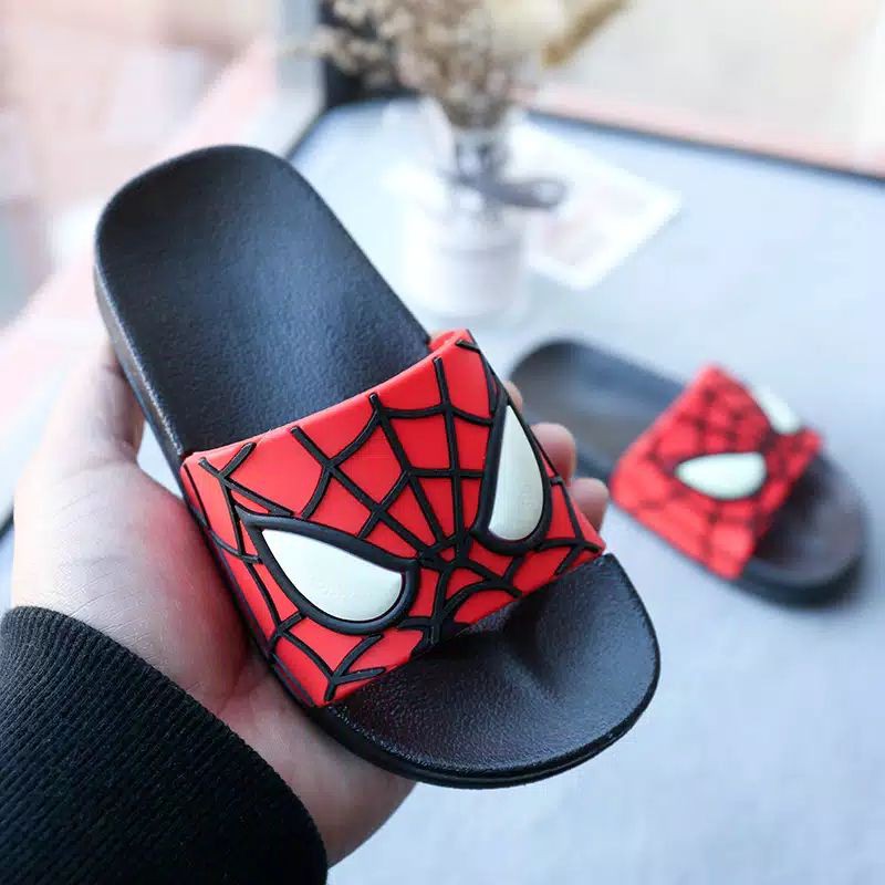 sandal anak dan dewas spiderman x