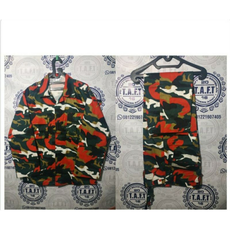 Stelan loreng lmp - laskar merah putih - Seragam laskar merah putih