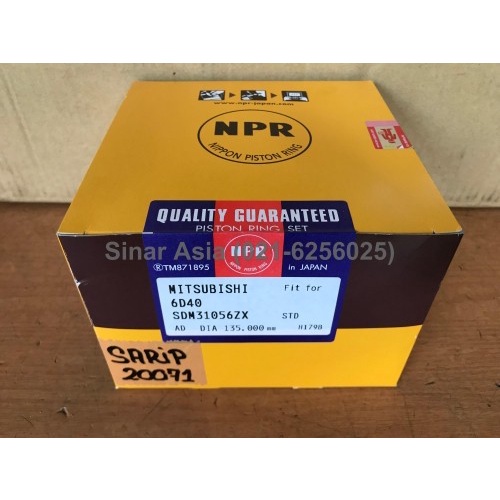 Codes0X-55❤ Npr Piston Ring Piston / Seher Sdm31056 Mitsubishi 6D40