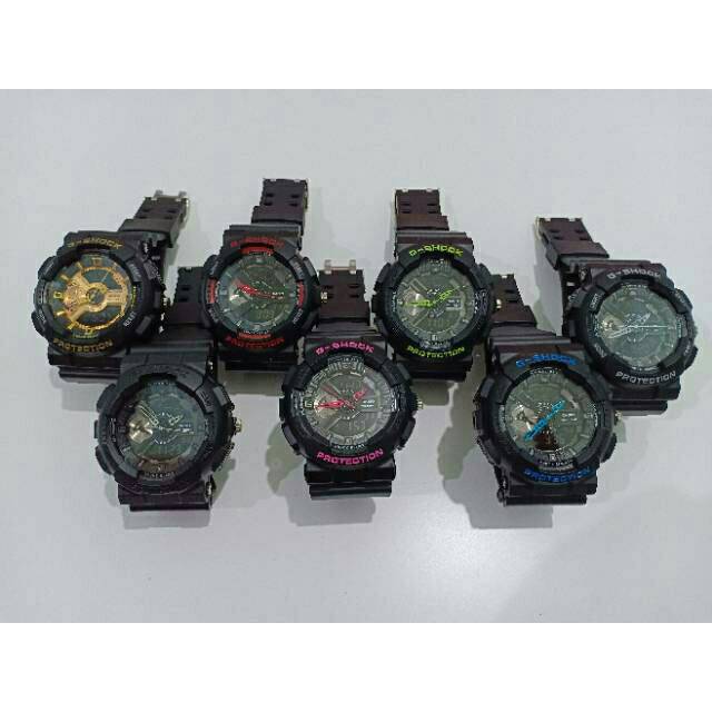 Ready 7 Warna Jam Tangan Pria Casio G-Shock GA110A Strap Rubber