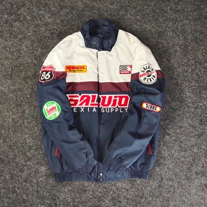 Paling LarisJAKET VARCITY VINTAGE NASCAR RACING SUNMORI SALVIO HEXIA FULL TAG & LABEL / JAKET PRIA W