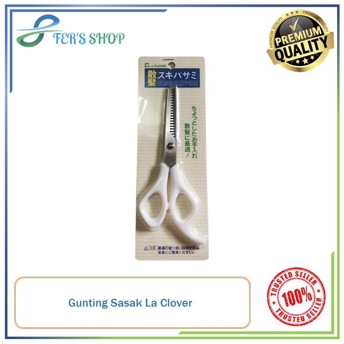 Gunting sasak / zigzag La Clover / Gunting Salon Sasak / Gunting Salon zigzag / Gunting penipis ramb