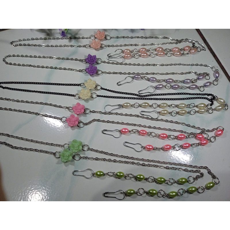 strap masker dan konektor masker 2 in 1 mawar mini