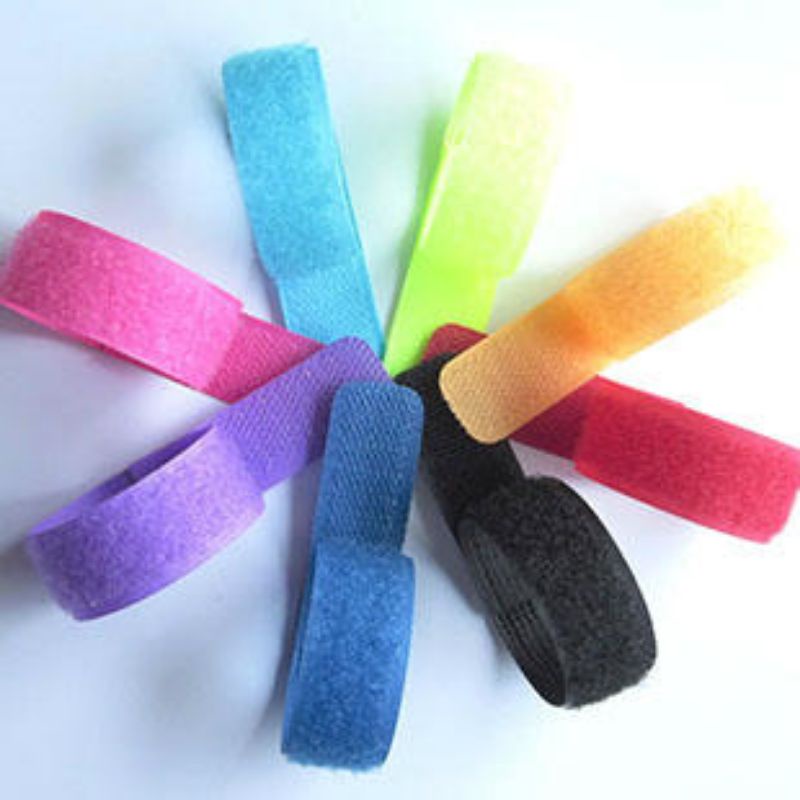 Velcro Tali Perekat Pengikat Klip Pengait Perapih Strap Kabel Organizer