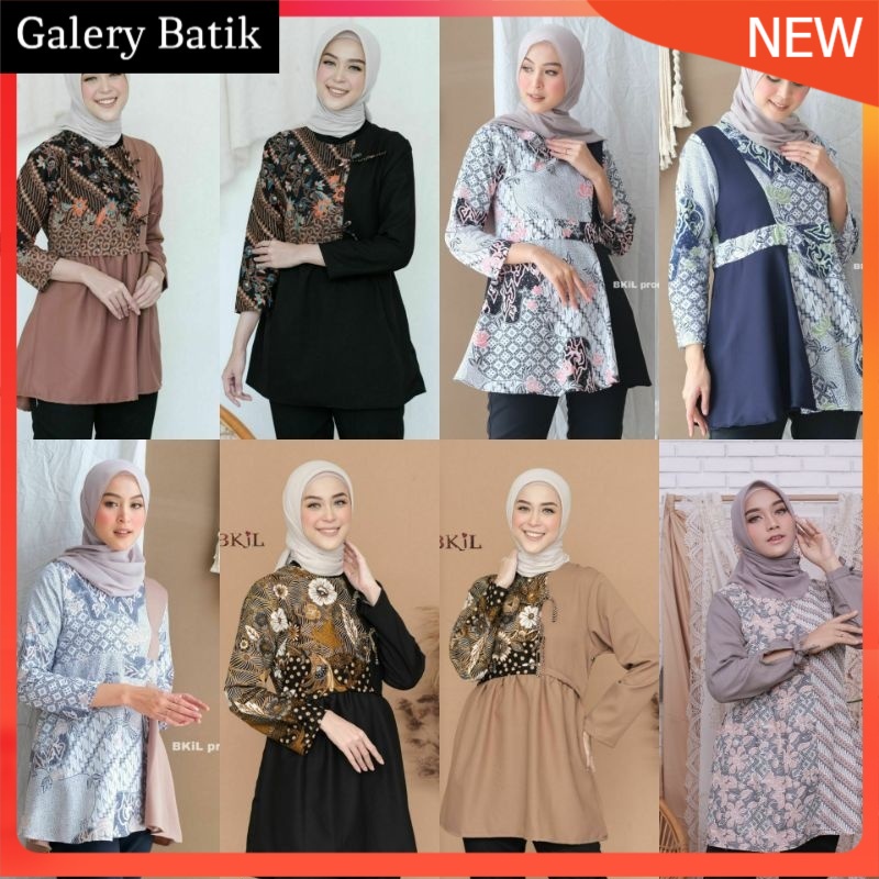 BAJU BATIK WANITA MODERN MONALISA GENES M,L,XL,XXL