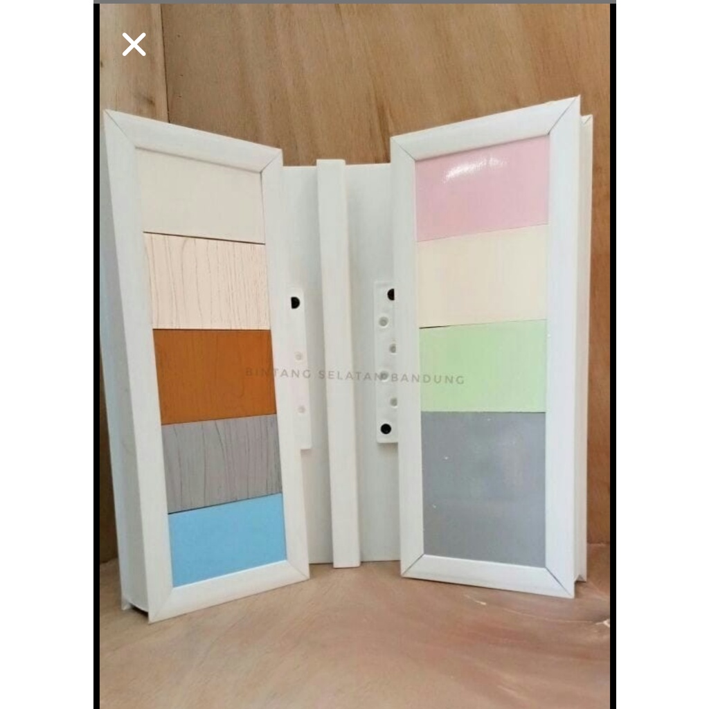 PINTU PVC SLIDING KOMPLIT KUNCI DAN REL UKURAN BISA CUSTOM