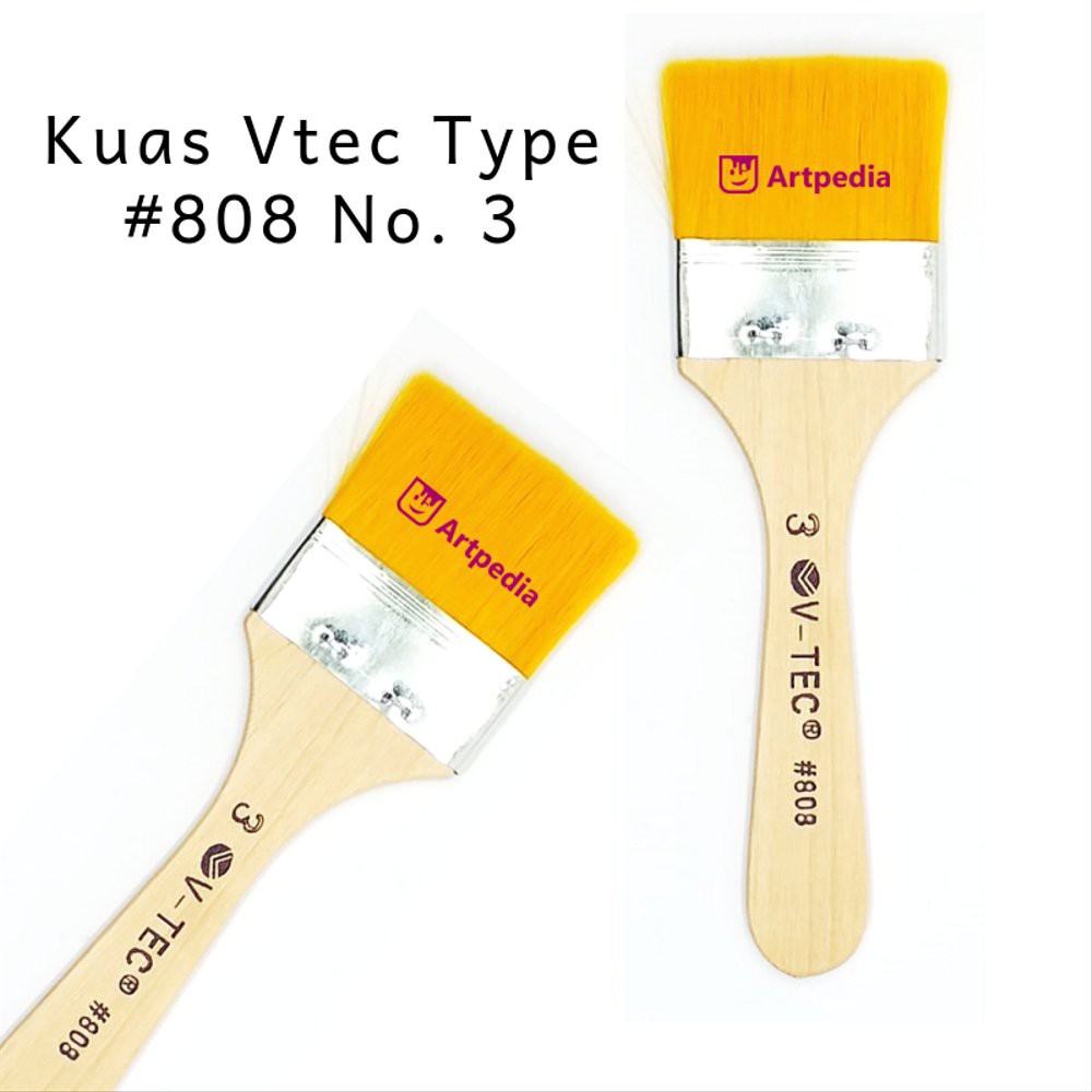 

Jual V-Tec Kuas 808 No.3 kuas lukis Vtec - Kuas Vtec Type 808 No. 3 Limited