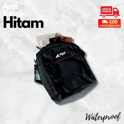 Tas Selempang Pria Waterproof Hezel Pria Anti Air Anti Sobek Arei