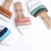 Slip Sandal Teplek Kerut Multi Colours