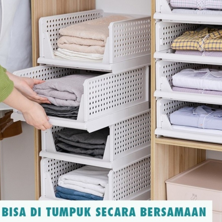 Rak Laci Lipat Geser Multifungsi Storage Box Serbaguna Lemari susun on